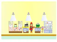 Комплексное настенное решение В супермаркете Комплексное настенное решение В супермаркете1