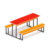 Стол цветной1