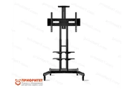 ONKRON TS 1881 чёрная мобильная стойка для панелей 65-86 дюймов