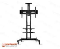 ONKRON TS 1881 чёрная мобильная стойка для панелей 65-86 дюймов1