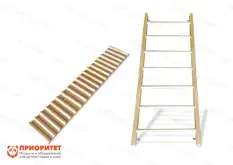 Детская шведская стенка с наклонной доской «Юный спортсмен»1