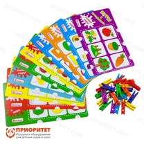 Игры с прищепками Фрукты-овощи Игры с прищепками Фрукты-овощи