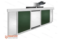 Рельсовая система для инт. доски 3000х1000(1500х1000х90) комби (маркер/мел)