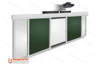 Рельсовая система для инт. доски 3600х1200(1800х1200х90 комби (маркер/мел)