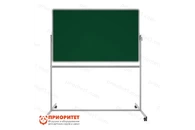 Поворотная магнитная полимерная школьная доска 1200х1000 комби (мел\маркер)