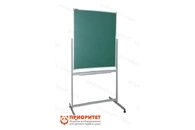 Поворотная магнитная эмалированная школьная доска 750х1000 (меловая)