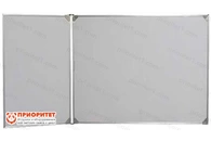 Двухэлементная магнитная эмалированная школьная доска 2250х1000 (маркерная)