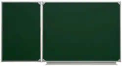 Двухэлементная магнитная полимерная школьная доска 3000х1200 (меловая)1