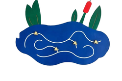 Декоративно-развивающая панель Сказочный прудик1