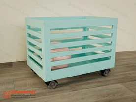 Мобильная тумба для игрушек Мятная сказка