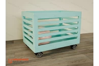 Мобильная тумба для игрушек Мятная сказка