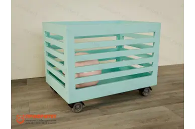 Мобильная тумба для игрушек Мятная сказка Мобильная тумба для игрушек Мятная сказка