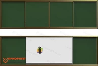 Комплект: раздвижная рельсовая система IGB1W + интерактивная панель 65 дюймов