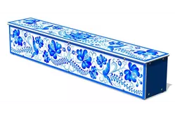 Ящик-скамья для теневых навесов «Гжель»1