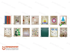 Набор тактильно-развивающих панелей «14 в 1» Набор тактильно-развивающих панелей «14 в 1»