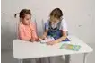 Стол «Классика» прямоугольный белый на телескопических ножках 4_1