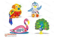 Набор бизибордов «Сад птиц» №3