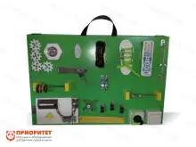 Бизиборд складной с меловой доской «Детская улыбка»1