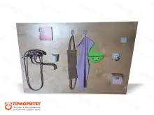 Стенд для развития бытовых навыков «В ванной комнате»1