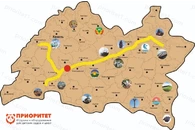 Большая карта Республики Татарстан