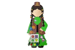 Бизиборд Девочка Айгуль Бизиборд Девочка Айгуль1