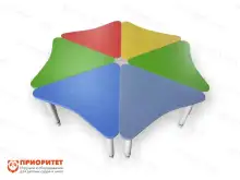 Стол детский растущий на регулируемых ножках «Разноцветик»1