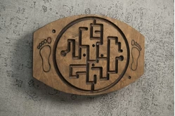 Балансировочная доска-лабиринт «Для ножек №2» (покрытая маслом)1