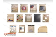 Набор тактильно-развивающих панелей Детские мечты (с тележкой)