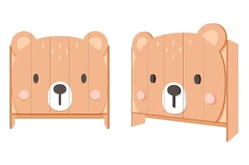 Шкаф 5-секционный с нишей под скамью «Медведь»1