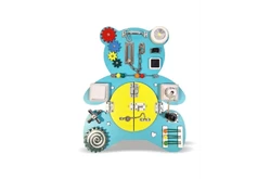 Бизиборд Мишка бирюзовый1