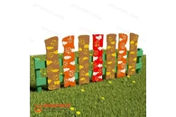 Забор «Божьи коровки в облаках»