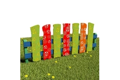 Забор «Божьи коровки в цветах»1