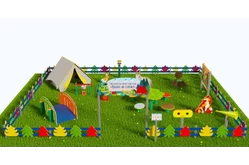 Туристическая площадка «Привал на полянке» (Комплект Оптима 3)1