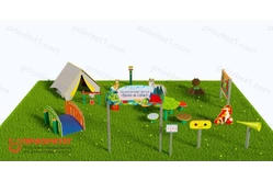 Туристическая площадка «Привал на полянке» (Комплект Оптима 1)1