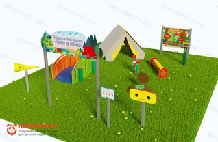 Туристическая площадка «Привал на полянке» (Комплект Лайт 1)