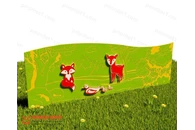 Забор «Лесные друзья» (Модель 2)