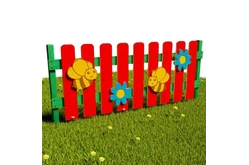 Забор «Пчёлки-цветочки»1