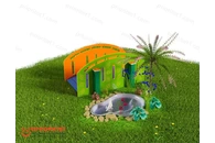 Игровая зона «Мостик и водоем»