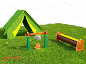 Игровая зона «Палатка на полянке»