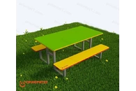 Стол для творчества «Прямоугольный стол с лавочками»