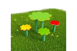 Стол для творчества с сиденьями «Клевер»1