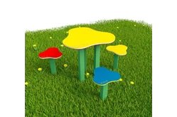 Стол для творчества с сиденьями «Лужицы»1