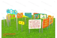 Дидактическая площадка «Любознайкино» Мини. 8 игровых модулей