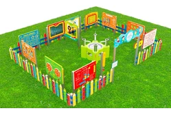 Дидактическая площадка «Любознайкино» Профи плюс. 8 игровых модулей1