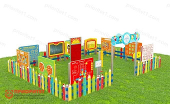 Дидактическая площадка «Любознайкино» Классик плюс. 16 игровых модулей Дидактическая площадка «Любознайкино» Классик плюс. 16 игровых модулей