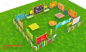 Дидактическая площадка «Любознайкино» Люкс плюс. 16 игровых модулей