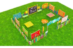 Дидактическая площадка «Любознайкино» Люкс плюс. 16 игровых модулей1