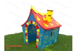 Тематическая игровая зона «Сказочный домик с полом» (разные варианты расцветок)1