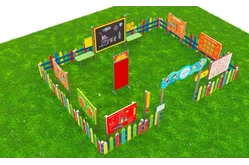 Дидактическая площадка «Любознайкино» Супер премиум плюс. 6 игровых модулей1