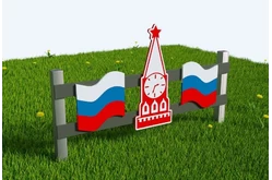Заборчик патриотический «Флаг России-Кремль»1